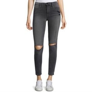 FRAME Kinsmith gray distressed le high skinny jeans sz 26